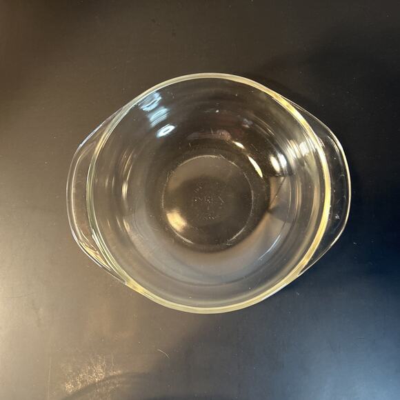 Pyrex Clear Ovenware Bowl Pair 1 Qt 022 & 1.5 Qt 023 Vintage Glass Set - Picture 6 of 9